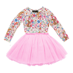 Rock Your Baby DITSY BUNNY LONG SLEEVE CIRCUS DRESS