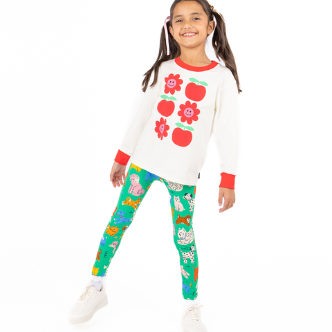 Rock Your Baby RED APPLES LONG SLEEVE T-SHIRT