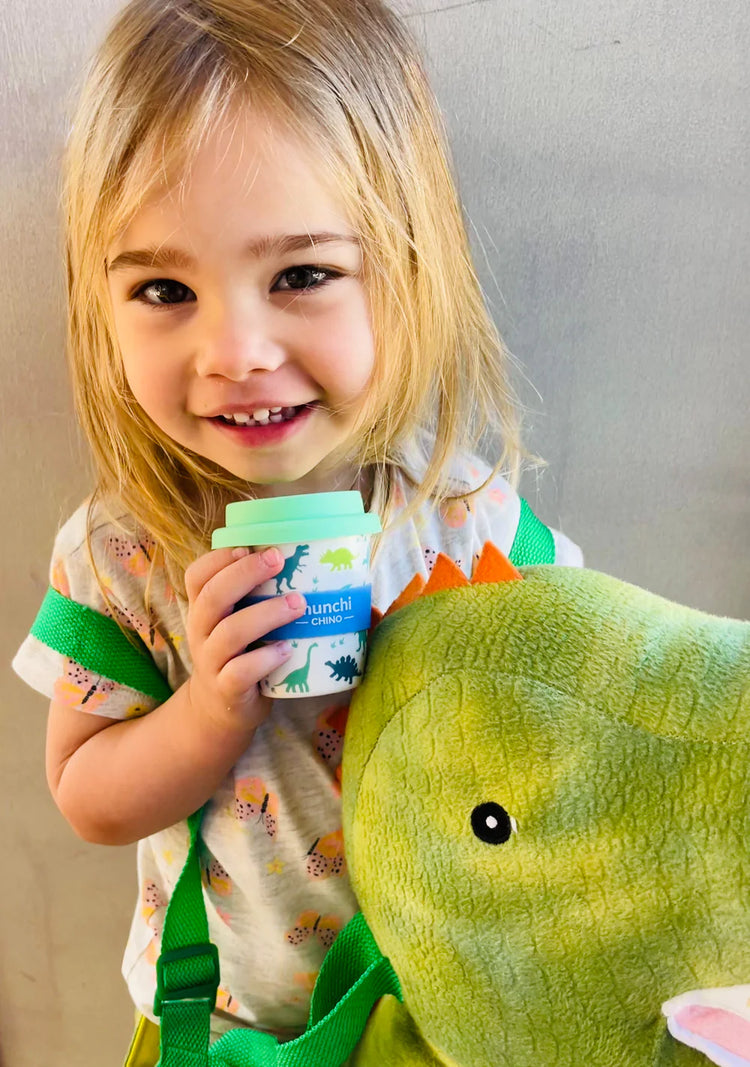 Munchi Chino Dinosaur Babychino Cup - Straw Included