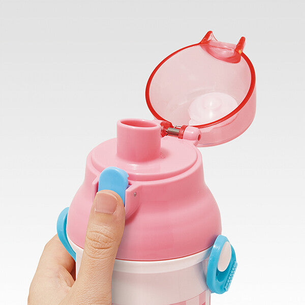 Skater One-Touch Transparent Bottle 480ml Antibacterial- Carrots