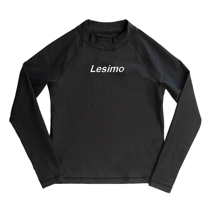 Lesimo Boys Long Sleeve Training Rash Top - Black
