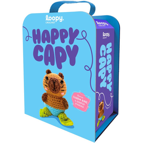 Happy Capy Loopy Crochet Book & Kit