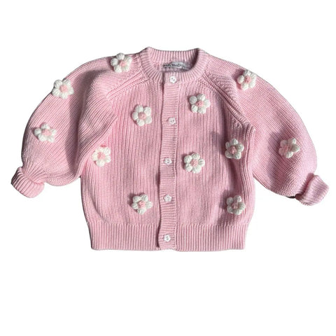 Arthur Ave Delicate Pink Flower Cardigan