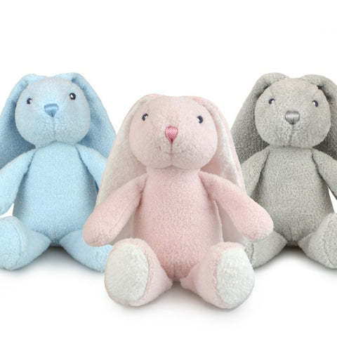 Frankie & Friends Bunny Rattle - Blue 20cm