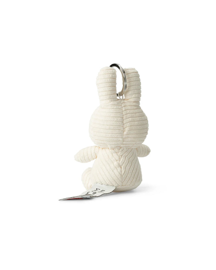 Miffy Keychain ECO Corduroy Off White 10cm