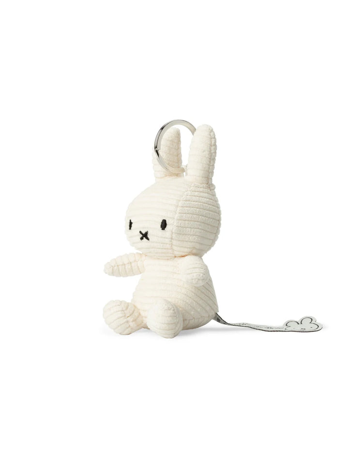 Miffy Keychain ECO Corduroy Off White 10cm