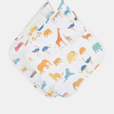 Toshi Baby Washcloth Muslin-2pcs /Congo Dawn