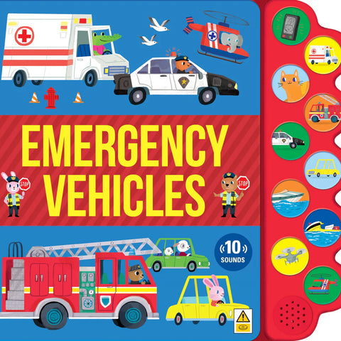 10-Button Sound Book - Emergency Vehicles