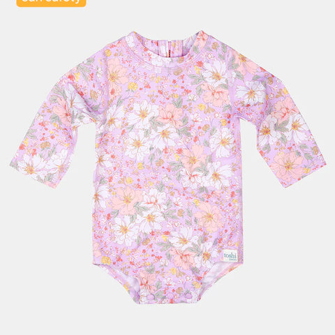 Toshi Swim Baby Onesie L/S Classic - Dahlia