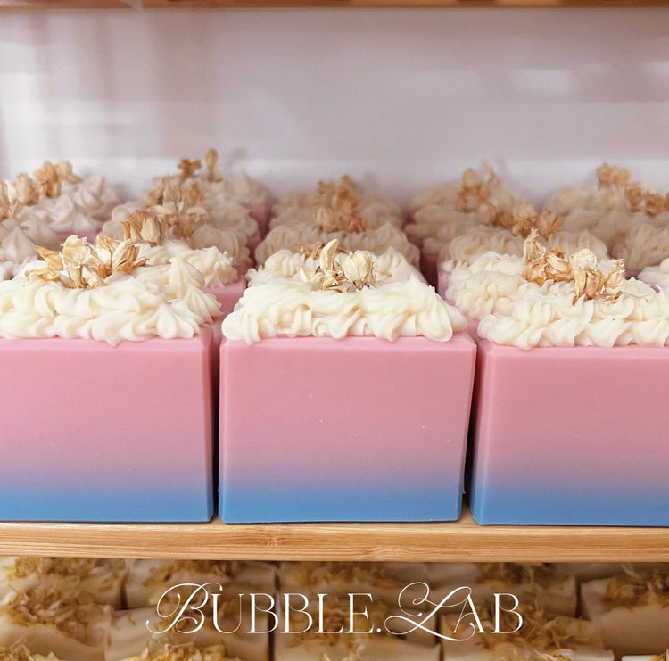 BUBBLE.LAB Gradient Pink & Blue Artisan Cold Process Soap