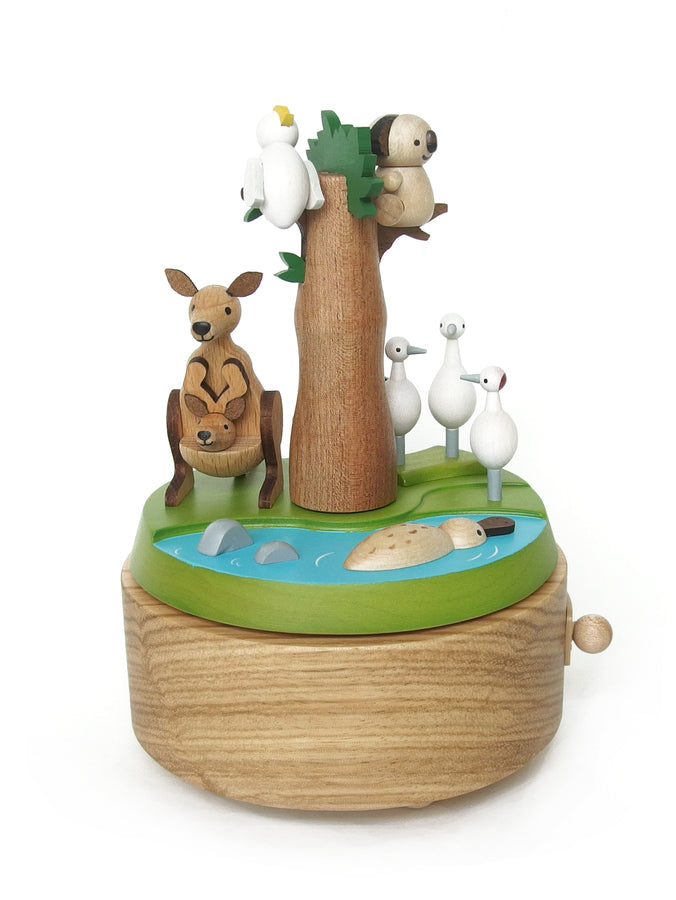 Wooderful Life Australian Park Double Go Around Music Box
