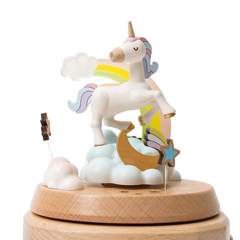 Wooderful Life - Unicorn Glow Rotate Music Box