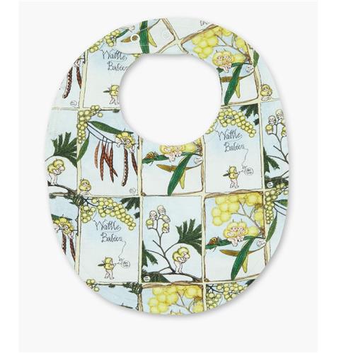 Walnut May Gibbs Brooklyn Bib - Wattle Babes