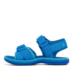 CLARKS FINN IN BLUE/AQUA (SIZE AU 5-1)