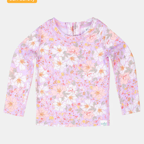 Toshi Swim Baby Rashie L/S Classic - Current /Dahlia