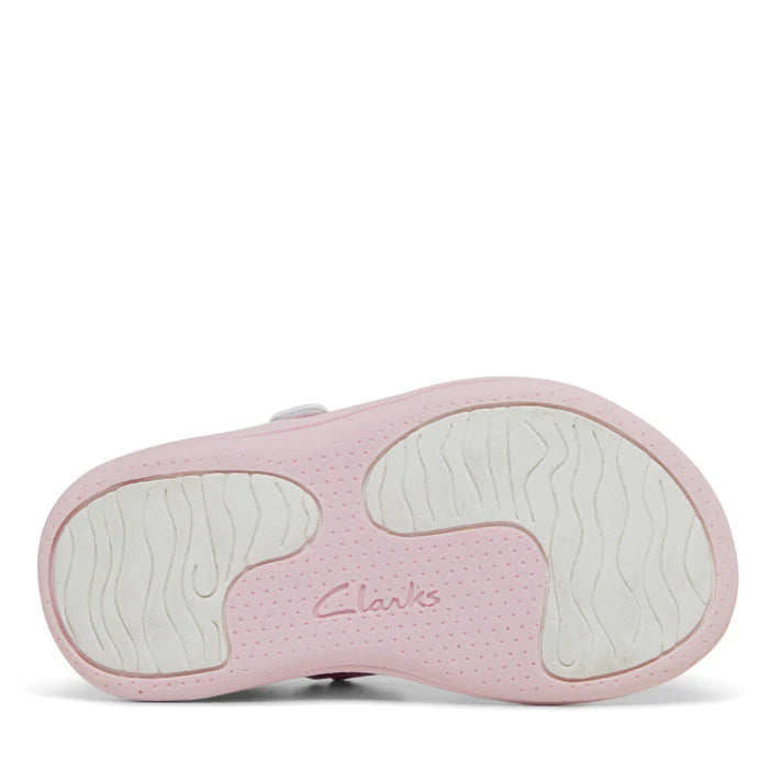 CLARKS FLORENCE IN PINK FLORAL (SIZE AU 5-1)