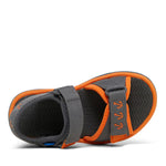 CLARKS FINN IN GREY/ORANGE (SIZE AU 5-1)