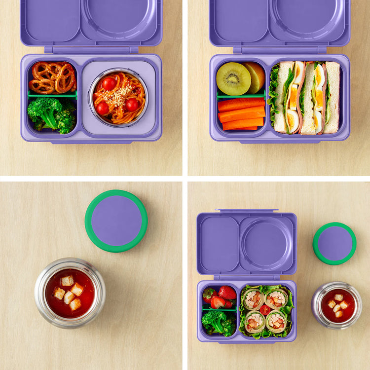 OmieBox UP Hot & Cold Bento Box- Glaxy Purple