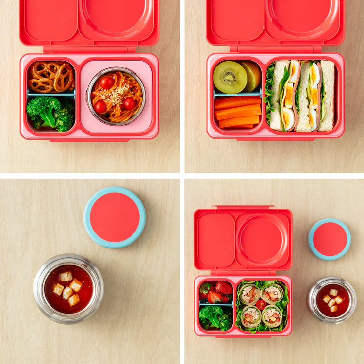 OmieBox UP Hot & Cold Bento Box- Cherry Pink