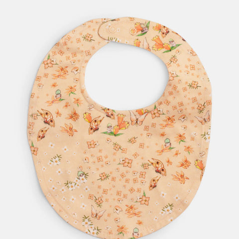 Walnut May Gibbs Brooklyn Bib- Peach Floral