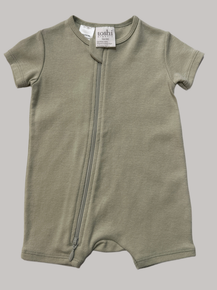Toshi Dreamtime Organic Onesie Short Sleeve Thyme