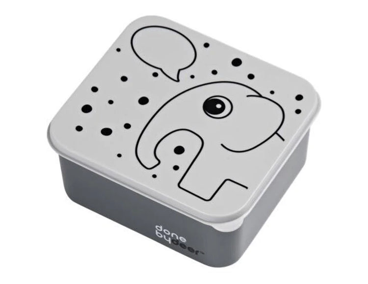 Done By Deer Lunch Box Elphee Speech Bubble - Grey