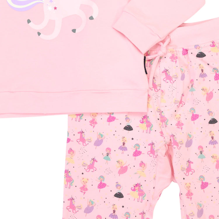 Korango Dancing Unicorn Pyjamas Pink