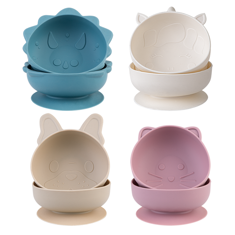 Melii LUXE SILICONE SUCTION BOWLS 2PK (CAT)