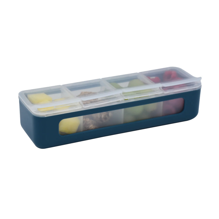Melii LUXE 4 COMPARTMENT SNACKLE BOX - Blue