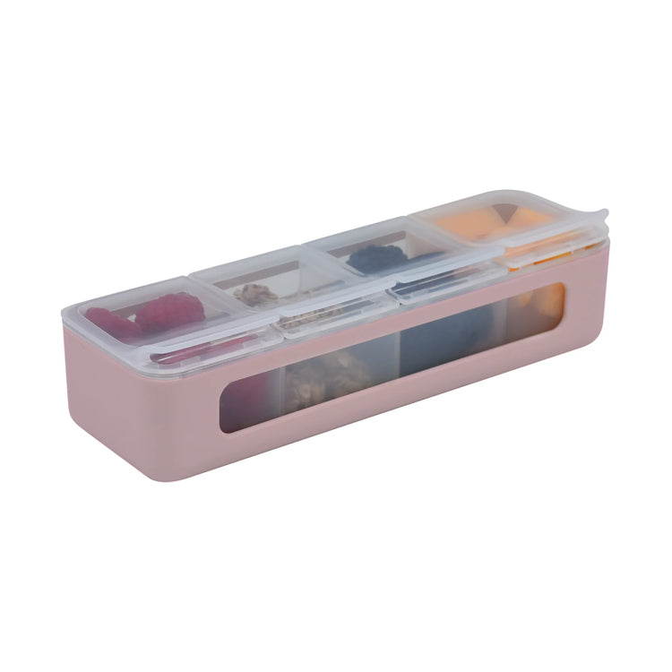 Melii LUXE 4 COMPARTMENT SNACKLE BOX -Pink
