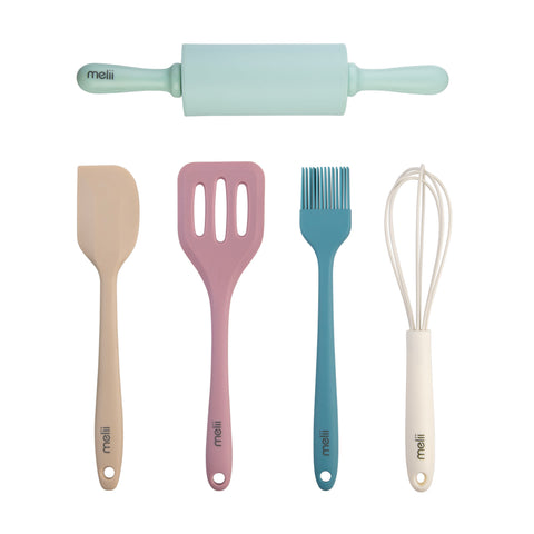 MELII LUXE 5 PIECE MINI BAKING TOOL SET - ASST. COLOURS