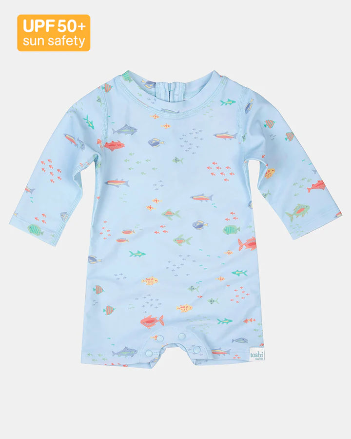 Toshi Swim Baby Onesie L/S Classic- Reef
