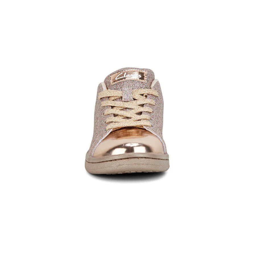 Clarks rose gold sneakers clearance