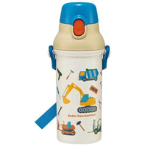 Skater One-Touch Transparent Bottle 480ml Antibacterial- Working Car