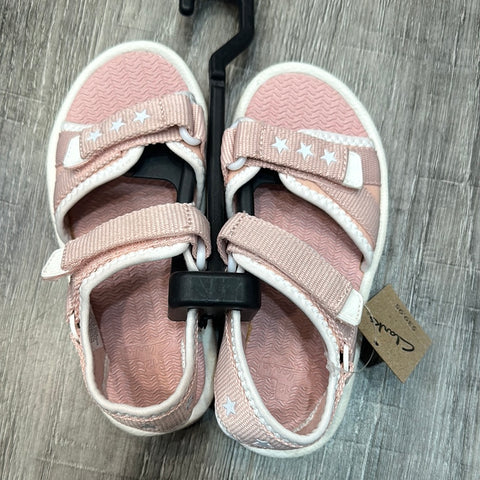 CLARKS FLORENCE IN PINK/WHITE (SIZE AU 5-1)