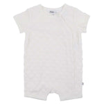 BEBE  CLOUD SPOT LAYETTE SHORT SLEEVE ROMPER
