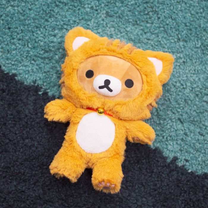 SOFT TOY: RILAKKUMA SITTING TIGER SMALL 23CM
