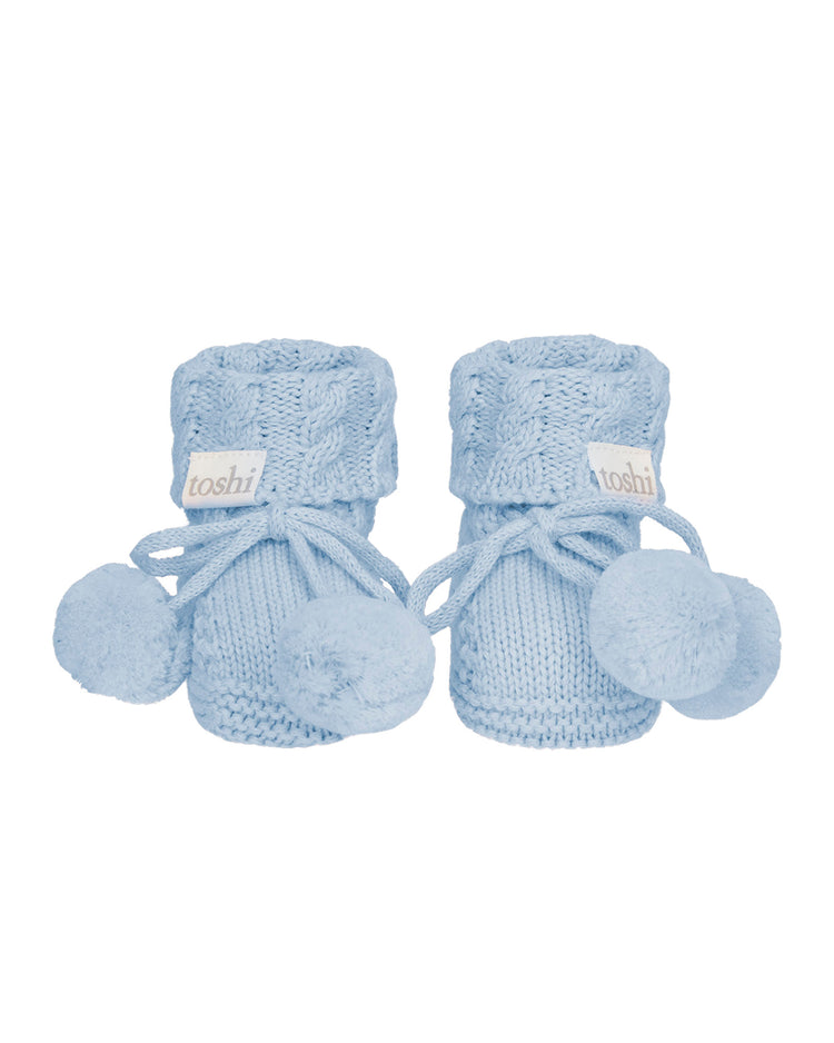Toshi Organic Booties Yummy Bluebell
