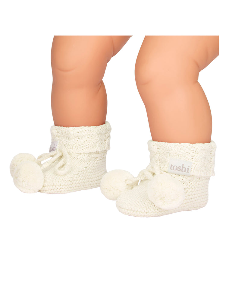 Toshi Organic Booties Yummy Cream