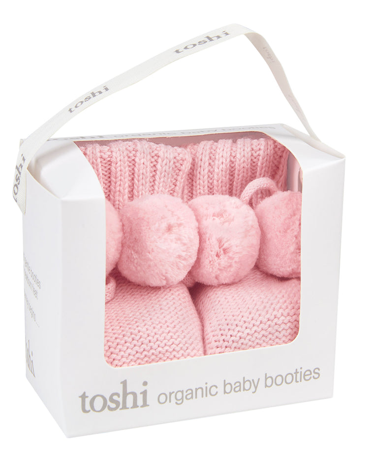 Toshi Organic Booties Yummy Misty Rose