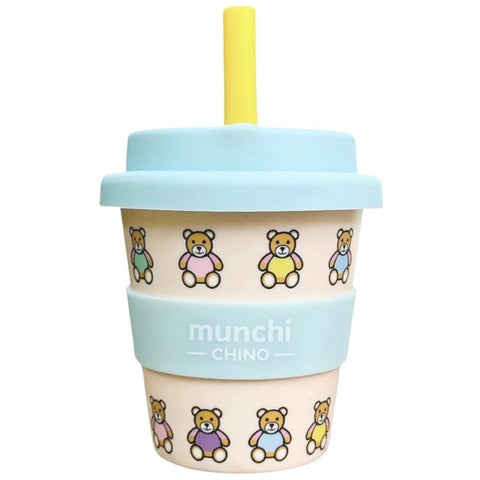 Munchi Chino Beary Cute Babychino Cup (Blue) - Straw Included