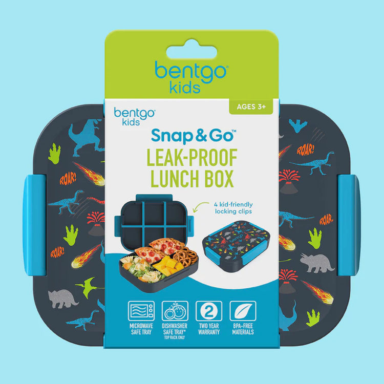 Bentgo Kids Snap & Go Lunch Box - DINOSAURS