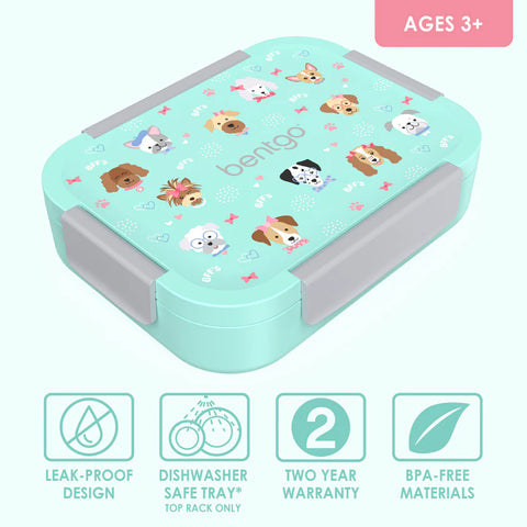 Bentgo Kids Snap & Go Lunch Box - PUPPIES