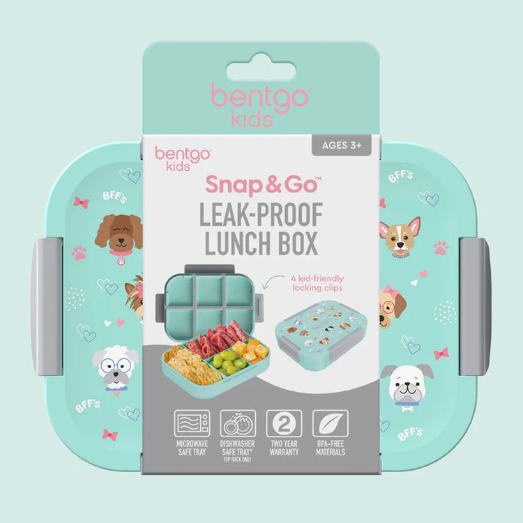 Bentgo Kids Snap & Go Lunch Box - PUPPIES