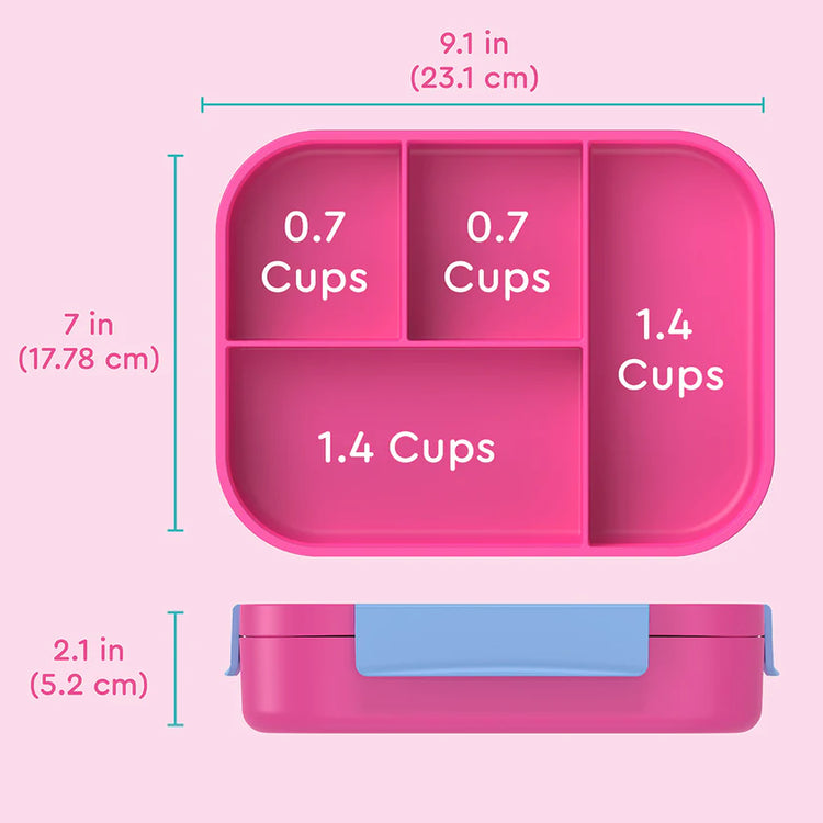 Bentgo Kids Snap & Go Lunch Box - RAINBOWS & BUTTERFLIES