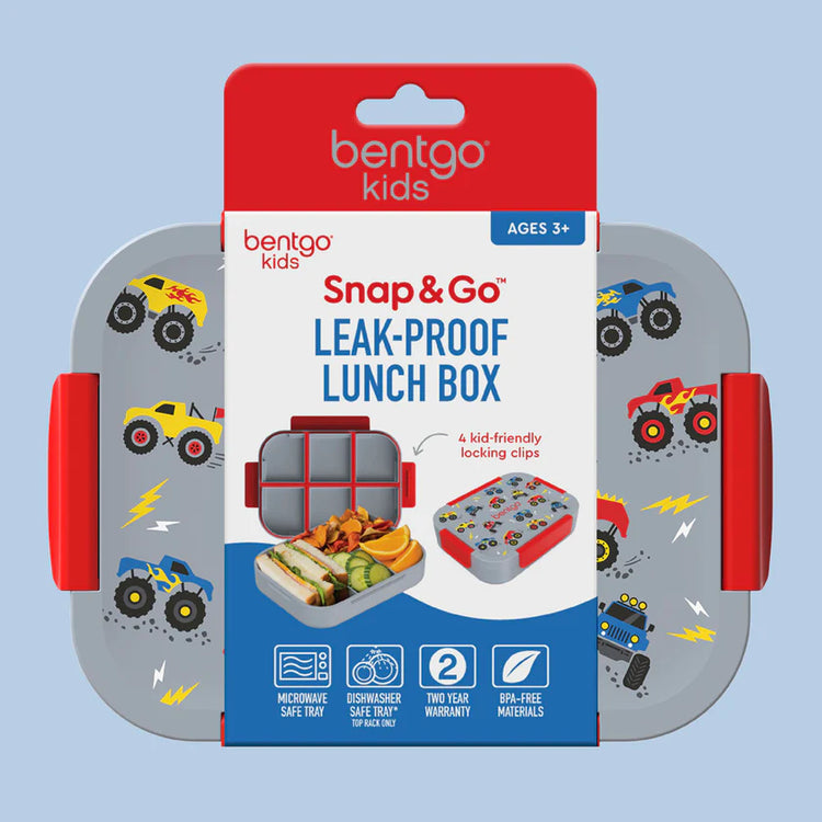 Bentgo Kids Snap & Go Lunch Box - TRUCKS