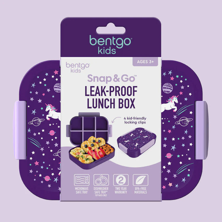 Bentgo Kids Snap & Go Lunch Box - UNICORNS