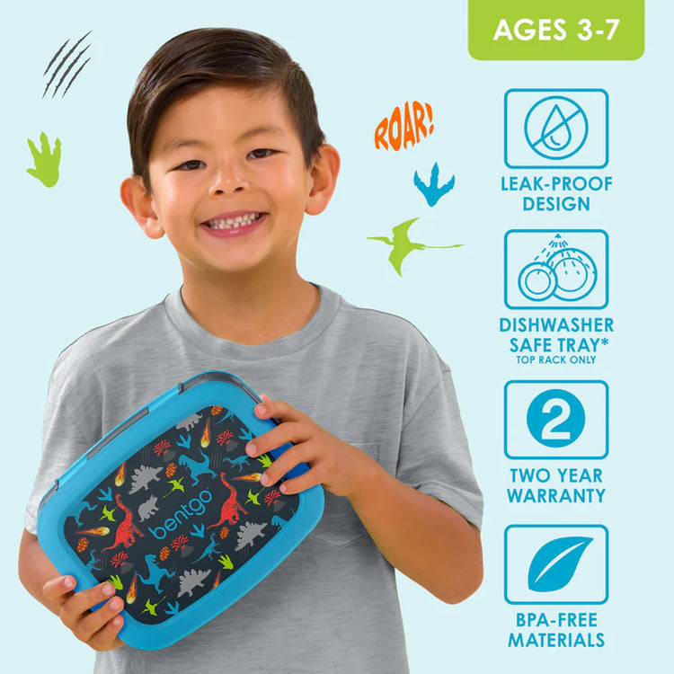 Bentgo Kids Prints Lunch Box - DINOSAURS