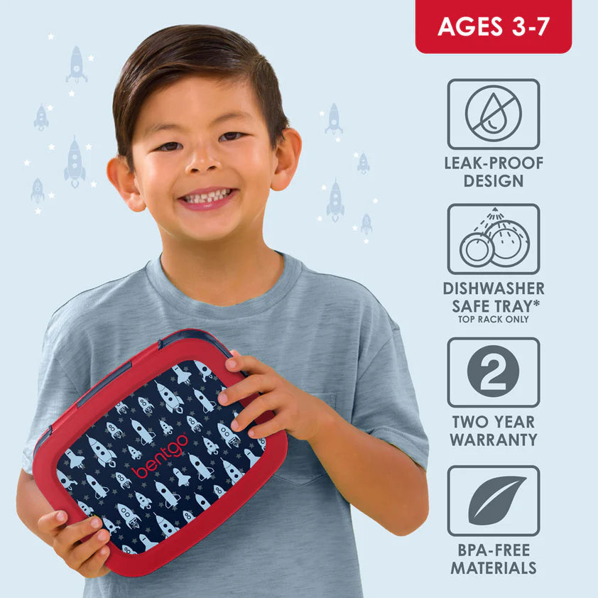 Bentgo Kids Prints Lunch Box - SPACE ROCKETS