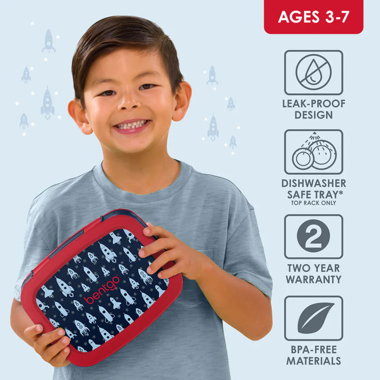 Bentgo Kids Prints Lunch Box - SPACE ROCKETS